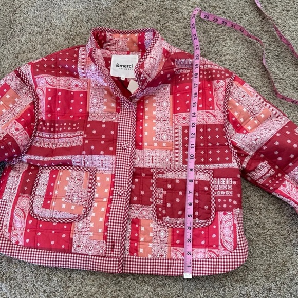 NWT & Merci Julie Jacket-Red Bandana
 size Medium - Picture 12 of 12